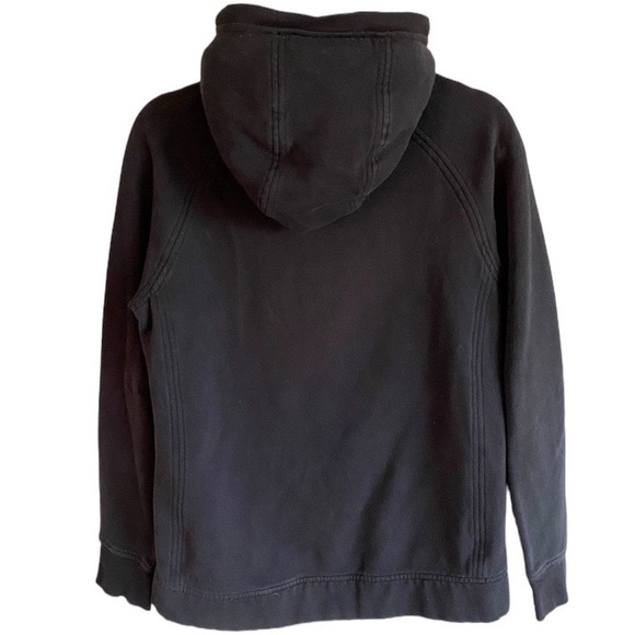 LULULEMON ATHLETICA Fleece Please Pullover Hooded Sweatshirt Black size 4 - Picture 3 of 16